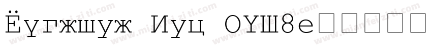 Courier New KOI8字体转换